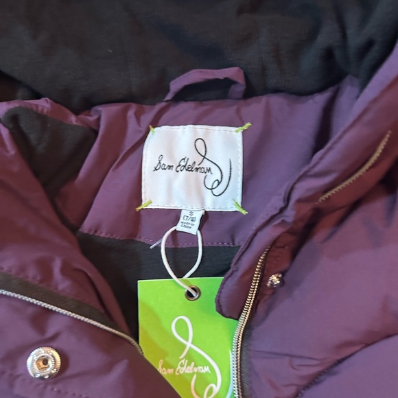 NEW Sam Edelman Big Girls Puffer Jacket Grape color - Picture 4 of 4